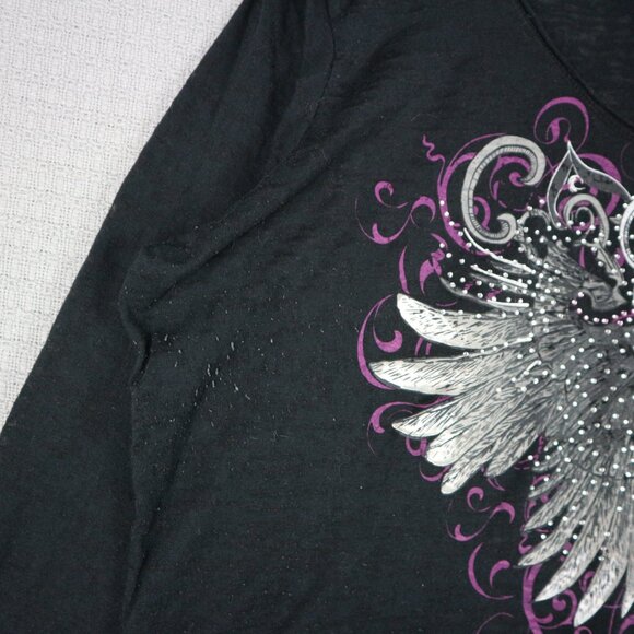 Creations Las Vegas Floral Vintage Sheer Y2K Papertag Womens 2X Made in Canada - Picture 3 of 8